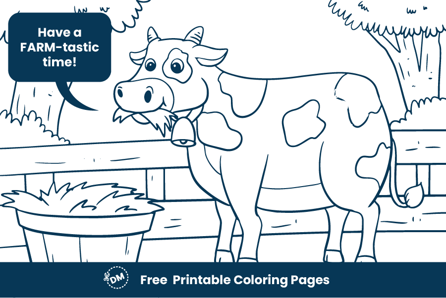 Farm Animal Coloring Pages - Free and Printable - diy-magazine.com