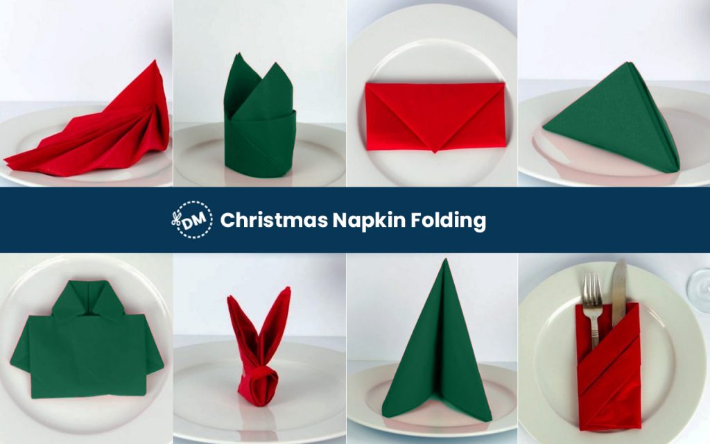 Christmas napkin folding Ideas - diy-magazine.com