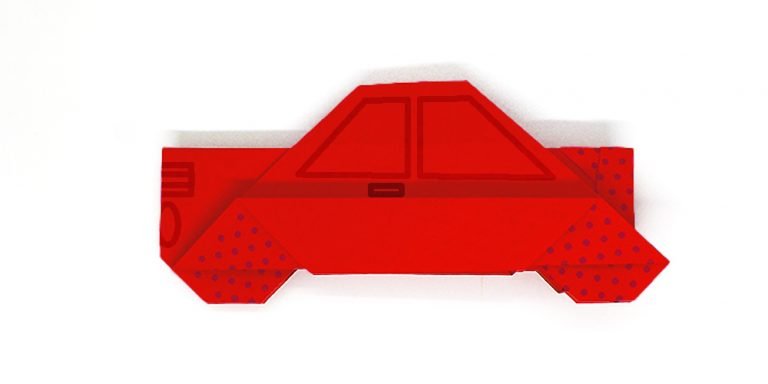 3D Origami Car Step by Step Guide