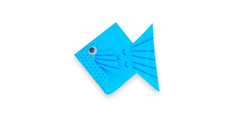 Easy Origami Fish Instructions with Diagrams