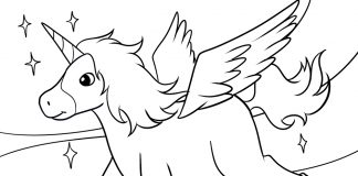 Alicorn Coloring Page - Thumbnail ver 1