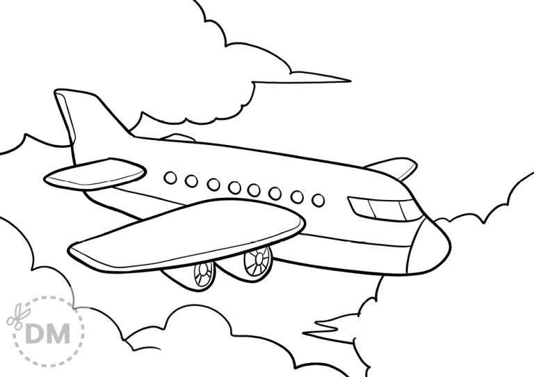 Airplane coloring page | Free Coloring Pages for Kids