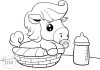 baby horse coloring page - thumbnail ver 1