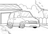 car coloring sheet - thumbnail ver 1