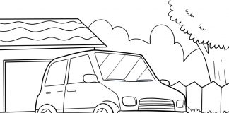 car coloring sheet - thumbnail ver 1