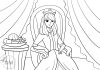 Disney Princess Coloring Page | Free Printable Sheet for Kids disney princess coloring page- thumbnail