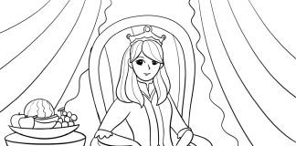 disney princess coloring page- thumbnail