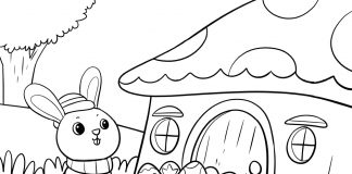 easter bunny with wheelbarrow- thumbnail