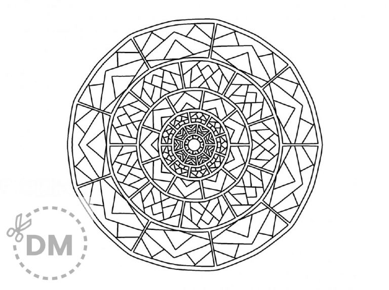 Free Mandala Coloring Page for Adults