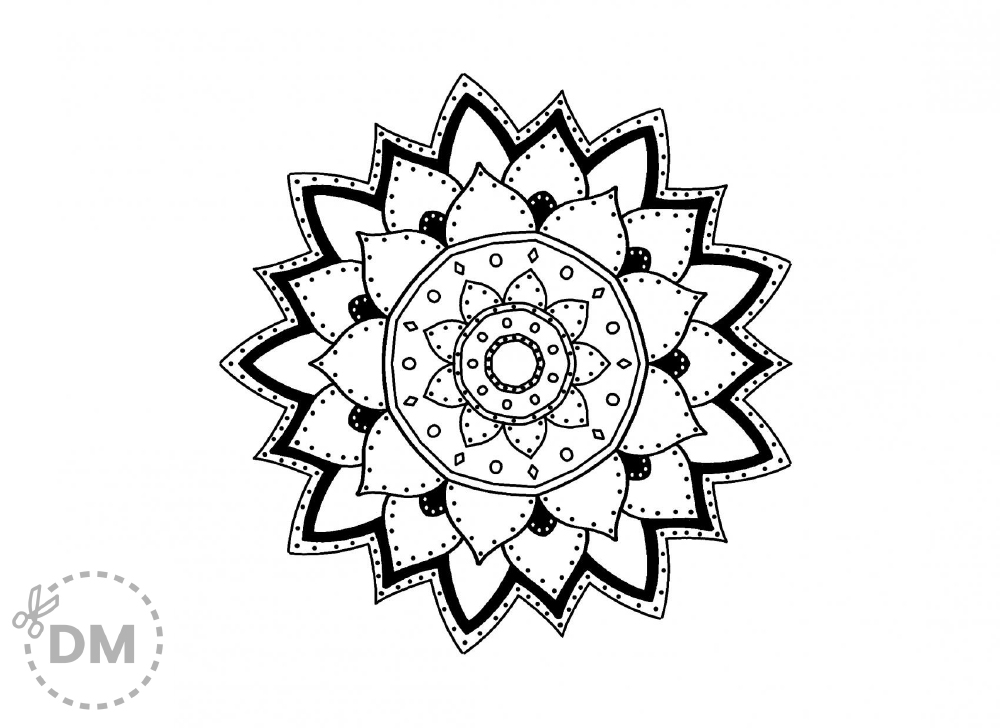 Free Printable Mandala for Beginners