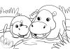 Hippo Coloring Page for Kids hippos coloring pagemonkey in tree - thumbnail