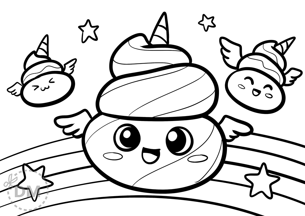 Cute Slime coloring page