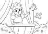 princess coloring sheet for kids- thumbnail