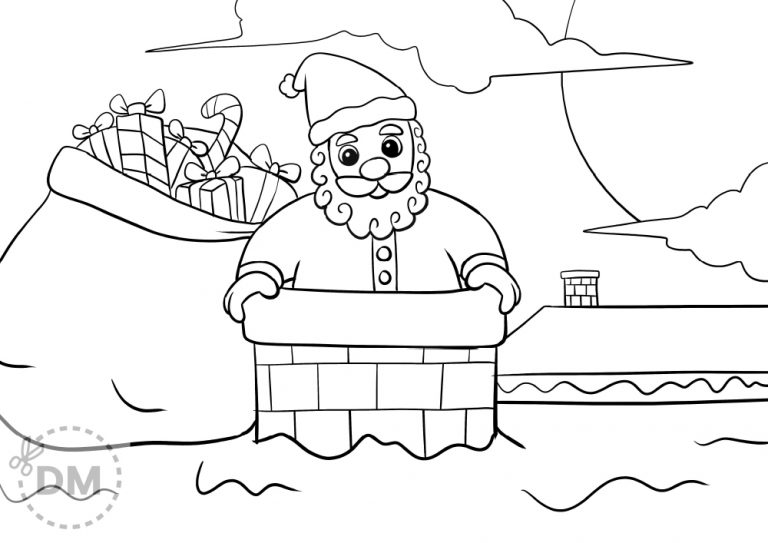 Santa Claus Christmas Coloring Page