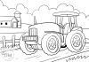 tractor picture to color - thumbnail
