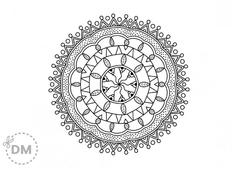 Tribal Mandala Coloring Page for Adults