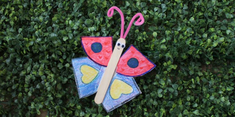 Simple Paper Plate Butterfly for Kids to Decorate