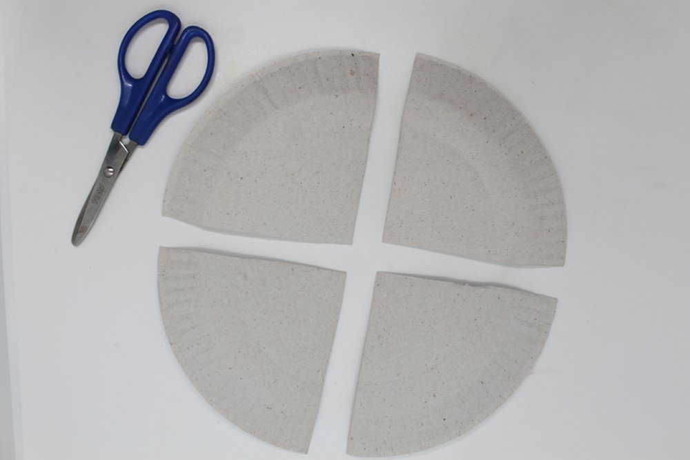 How To Make a Paper Plate Butterfly - Step 2