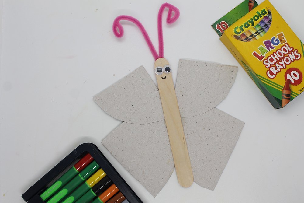 How To Make a Paper Plate Butterfly - Step 21