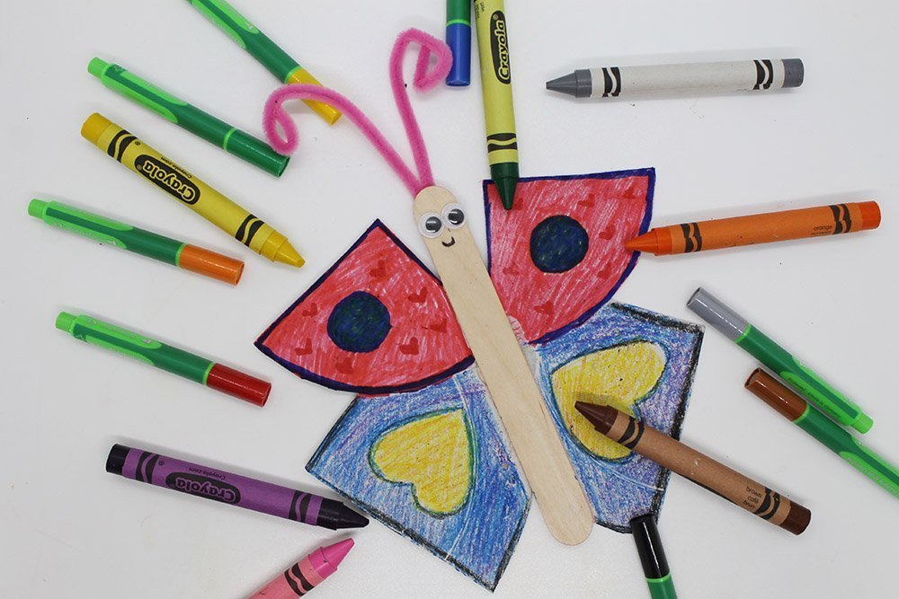 How To Make a Paper Plate Butterfly - Step 22
