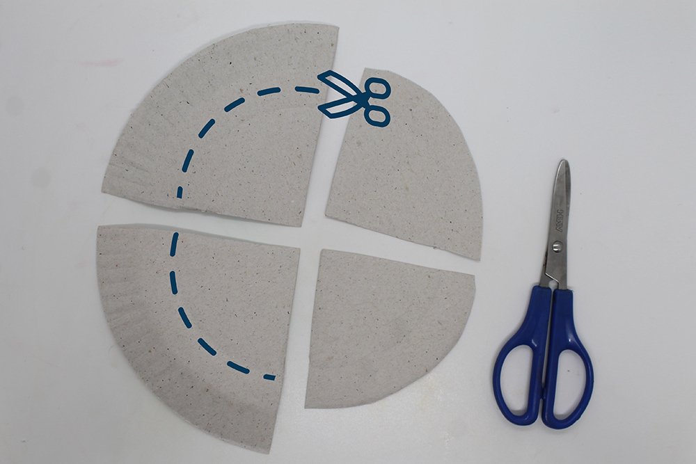 How To Make a Paper Plate Butterfly - Step 4