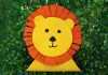 Paper Plate Lion Face Stand Step-by-step instruction