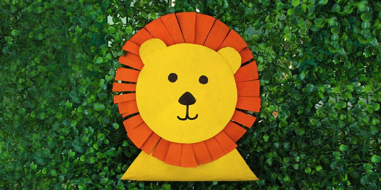 Paper Plate Lion Face Stand Step-by-step instruction Paper Plate Lion Face Stand Step-by-step instruction