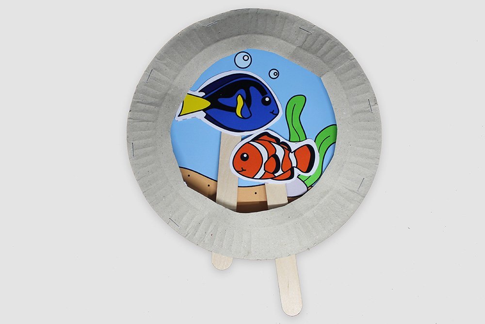 How to Make a Paper Plate Fish Bowl - Finish