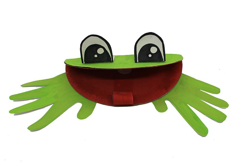 How to Make a Paper Plate Frog - Finish