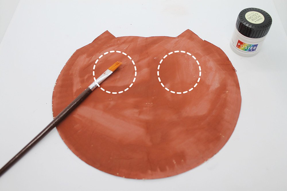 How to Make a Paper Plate Owl - Step 22