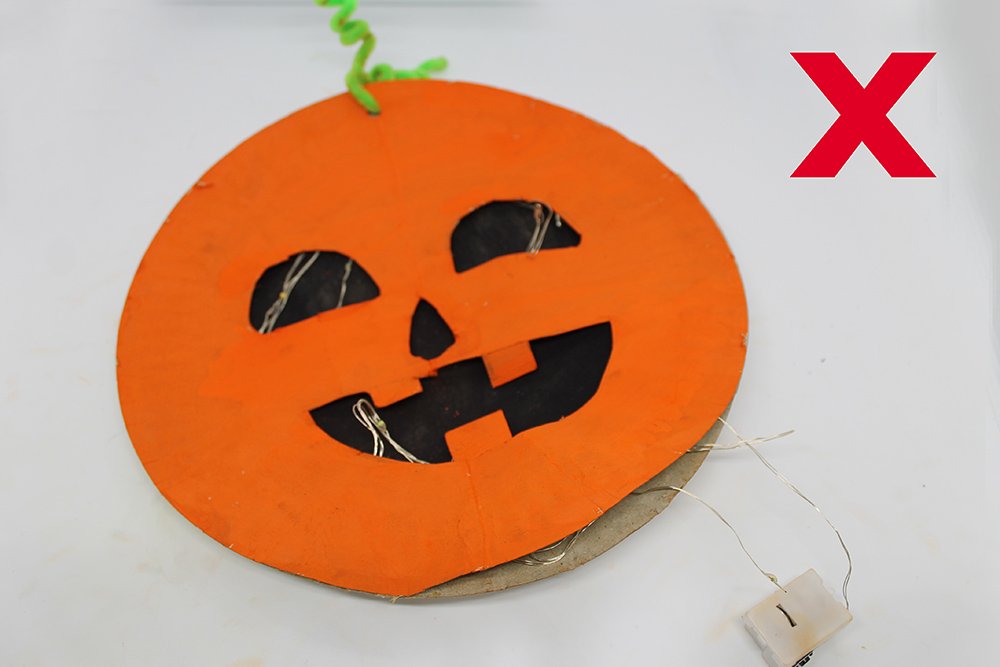 How to Make a Paper Plate Pumpkin - Step 20