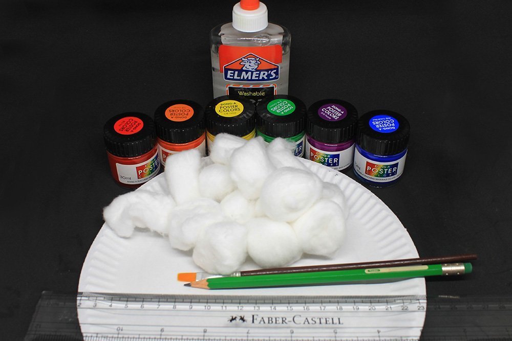 How to Make a Paper Plate Rainbow - Materials