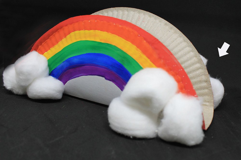 How to Make a Paper Plate Rainbow - Step 18