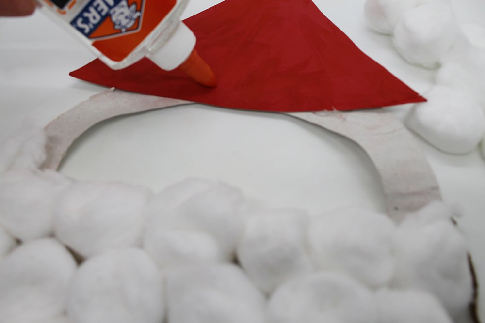 How to Make a Paper Plate Santa - Step 19