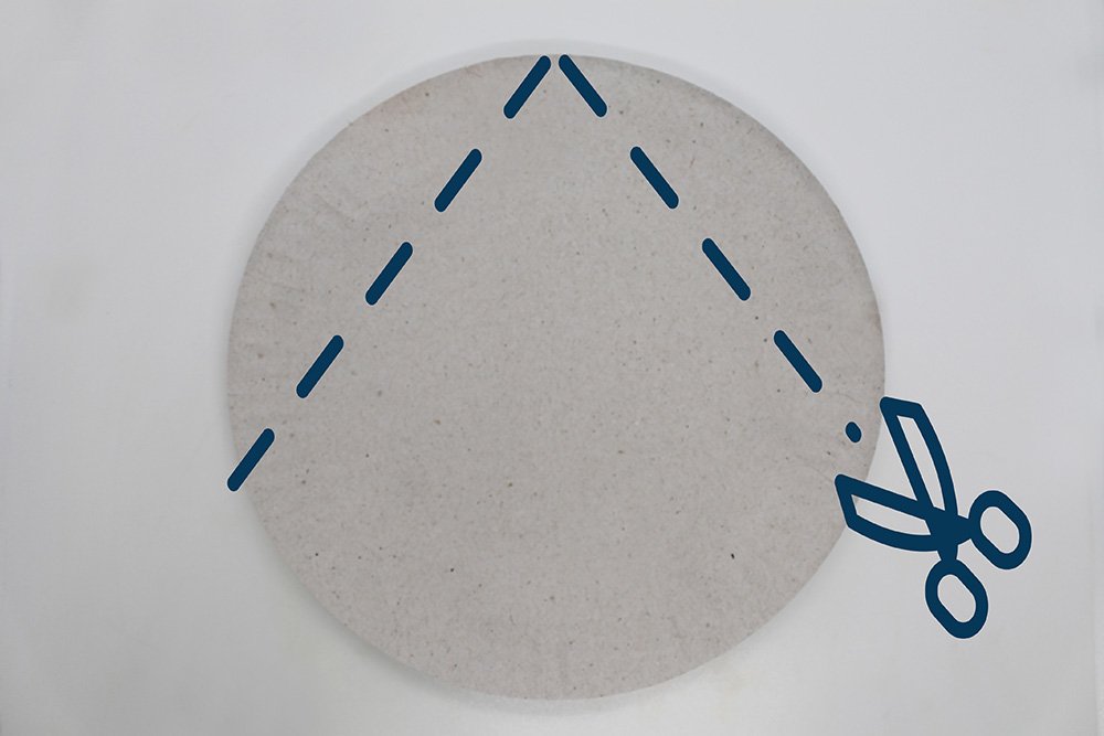 How to Make a Paper Plate Santa - Step 2