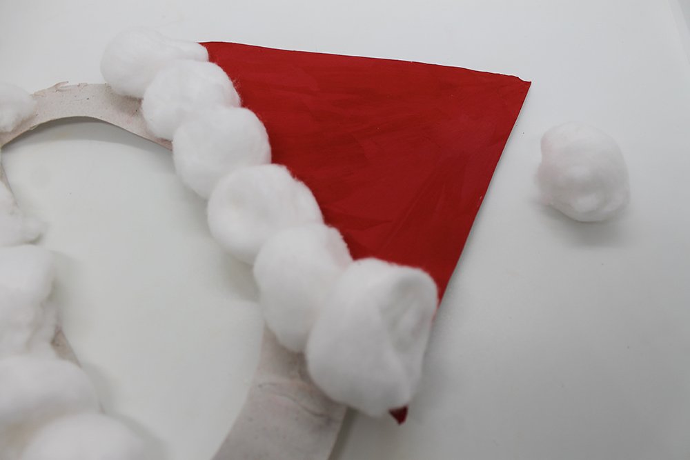How to Make a Paper Plate Santa - Step 20