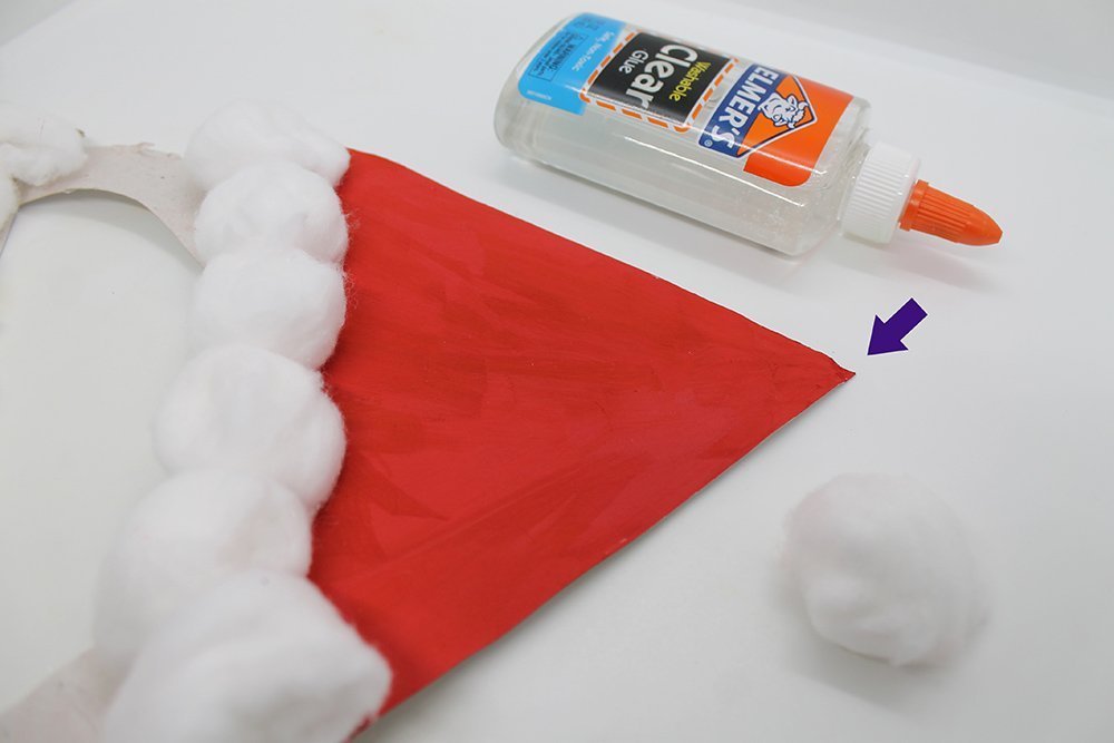 How to Make a Paper Plate Santa - Step 21