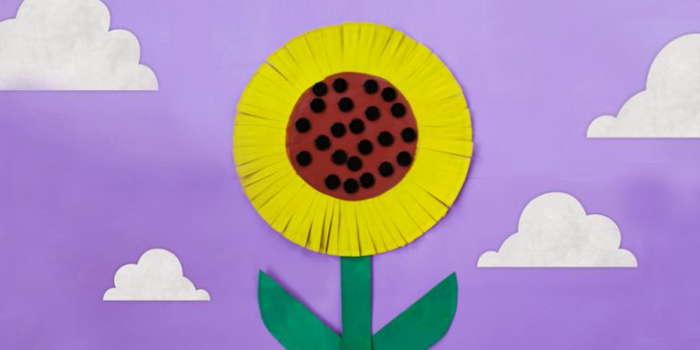 Paper Plate Sunflower Craft to Make with Kids