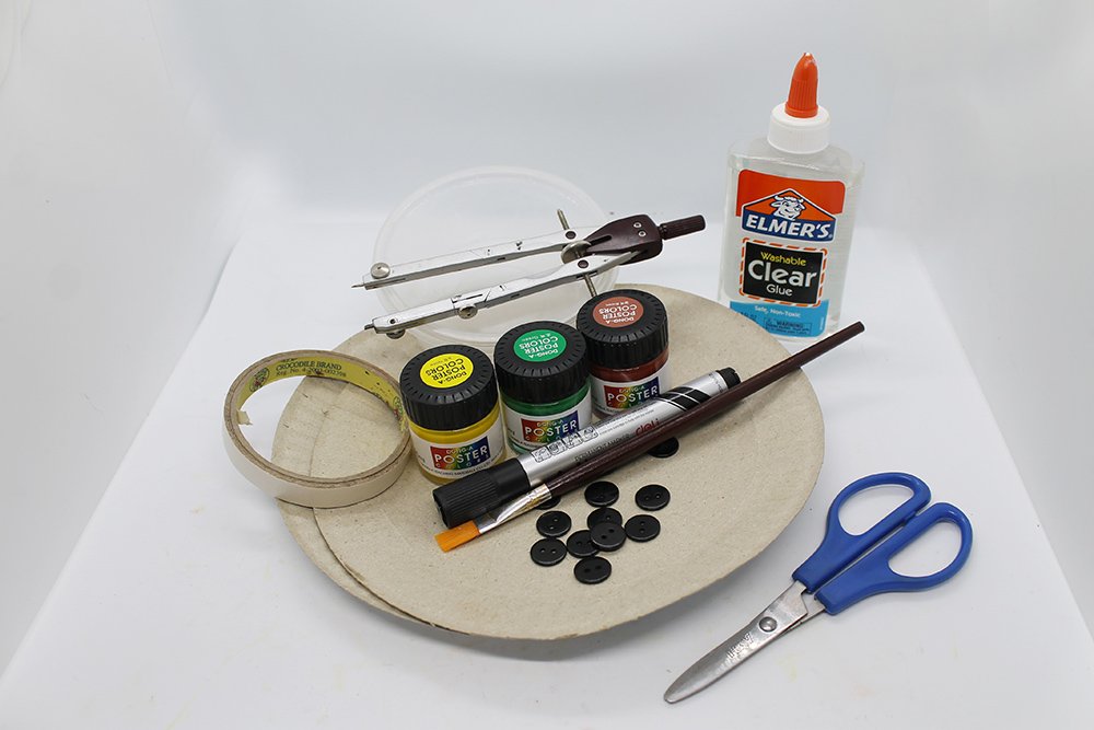 How to Make a Paper Plate Sunflower - Materials