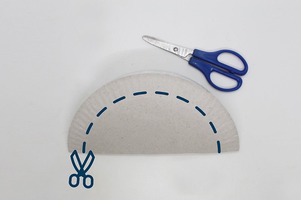 How to make a Paper Plate Dream Catcher - Step 2