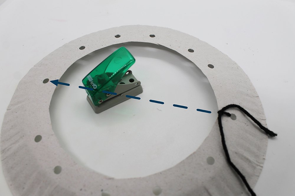 How to make a Paper Plate Dream Catcher - Step 7