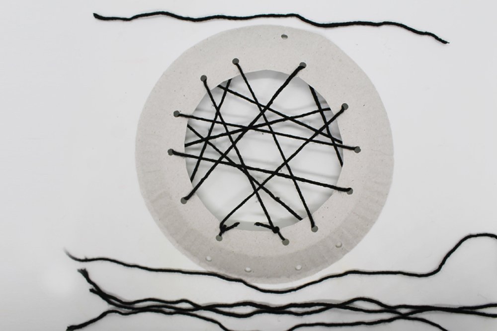 How to make a Paper Plate Dream Catcher - Step 9