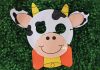 Cute Paper Plate Cow Mask with Free Printable How to Make a Paper Plate Cow - Featured Image