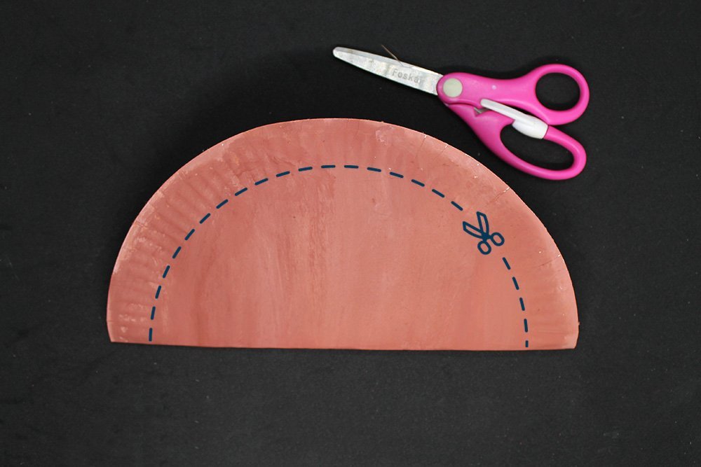 How to Make a Paper Plate Basket - Step 7