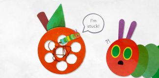 How to Make a Paper Plate Caterpillar -Featured Image