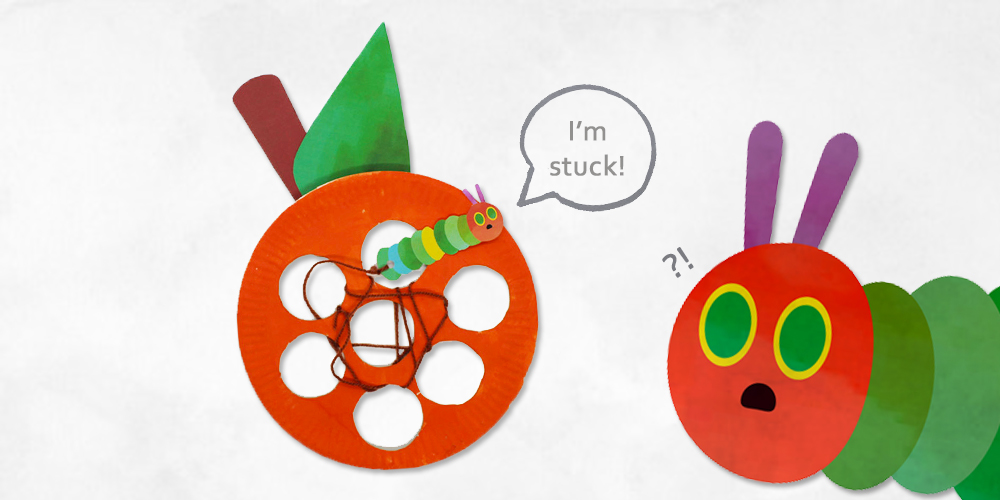 How to Make a Paper Plate Caterpillar -Featured Image