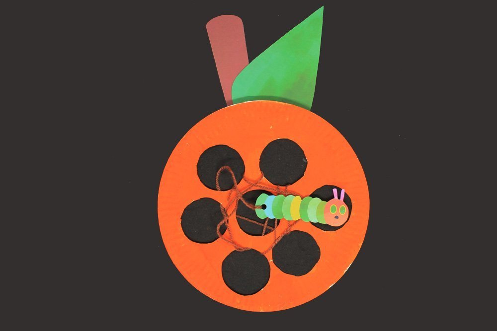 How to Make a Paper Plate Caterpillar - Finish