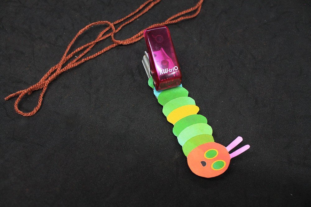 How to Make a Paper Plate Caterpillar - Step 14
