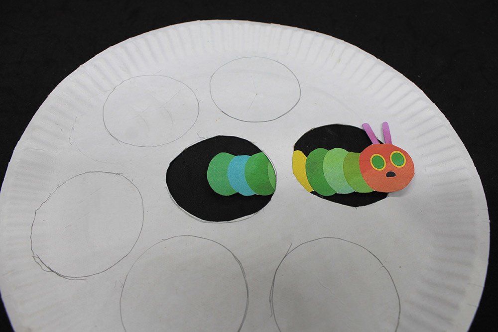 How to Make a Paper Plate Caterpillar - Step 6