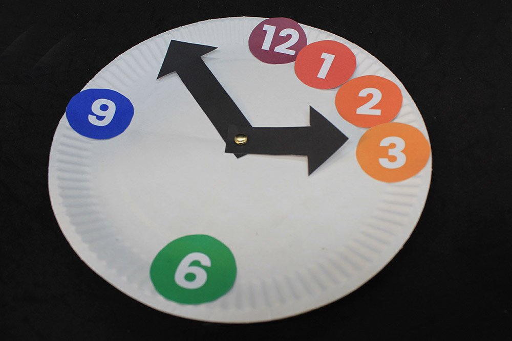 How to Make a Paper Plate Clock - Step 18